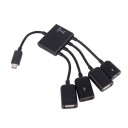 Micro USB hub 4 portar 5