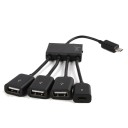 Micro USB-hub med 4 porte 1