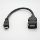 Micro USB male naar USB female adapter met korte kabel Voor het aansluiten van USB-accessoires op een apparaat met een Micro USB-aansluiting Zwarte 3