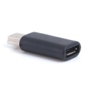 Micro USB -naarasadapteri Mini USB -urosadapteriksi Redukointi Micro USB -kaapelin liittämiseksi Mini USB -liitännällä varustettuun laitteeseen Pieni 4