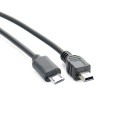 Micro USB til Mini USB-B M/M forbindelseskabel 25 cm 2