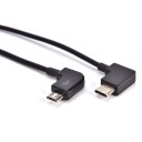 Micro USB / USB-C hjørnekabel 30 cm 4