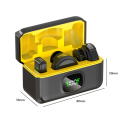 Microfon lavalier wireless cu reducerea zgomotului pentru telefon mobil cu receptor USB Lightning, emitator cu clip și carcasă de încărcare 2