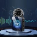 Microfon lavalieră wireless pentru iPhone cu conector Lightning, anulare a zgomotului, autonomie baterie 10 ore, rază de acțiune 10 m, nu necesită 6