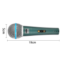 Microfone de karaoke com cabo 5 x 19 cm Microfone de canto universal 50Hz-16kHz Festa em casa Actuação musical Som de qualidade 2