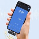 Microfone de lapela sem fios para iPhone Lightning 10 m de alcance 10 h de autonomia Plug and Play DSP redução de ruído Gravação de som omnidirecional 3