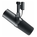 Microfone dinâmico com saída XLR para gravação em estúdio Podcast Vocal Comutador de agudos e graves Windscreen integrado Alto SPL Suporte 4