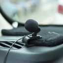 Microfone externo para carro com conector de 3,5 mm Comprimento do cabo 3 metros Dupla fixação Compatível com GPS e mãos-livres 2