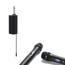Microfoni a mano senza fili 2 pz con display e ricevitore per canto e parlato Cattura iper-cardioide Jack da 6,35 mm Lunghezza circa 24,6 cm 2