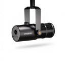 Micrófono dinámico MAONO PD400X USB y XLR Control de volumen y salida para auriculares Todo metálico Negro Para streaming y podcasts 3