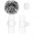Microfono Lavalier Wireless con connettore Lightning per iPhone iOS Mini microfono per video, audio, live stream e vlog Microfono compatto 1