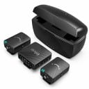 Microphone cravate sans fil ensemble de 2 pièces avec récepteur 48 kHz et 16 bits portée 50 m autonomie 30 heures avec étui de chargement 2