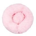 Microplys hundeseng formet som en donut Ø40 cm Blød rund seng med langt hår Åndbar og vaskbar angstdæmpende seng Komfortabel seng 12