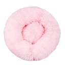 Microplys hundeseng formet som en donut Ø40 cm Blød rund seng med langt hår Åndbar og vaskbar angstdæmpende seng Komfortabel seng til små hunde 13