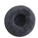 Microplys hundeseng formet som en donut Ø40 cm Blød rund seng med langt hår Åndbar og vaskbar angstdæmpende seng Komfortabel seng til små hunde 14