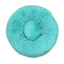 Microplys hundeseng formet som en donut Ø40 cm Blød rund seng med langt hår Åndbar og vaskbar angstdæmpende seng Komfortabel seng 16