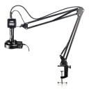Microscopio de soldadura 4K 48 MP con cámara negra IMX678 HDMI y objetivo 150x con luz LED y brazo articulado para reparaciones de teléfonos 1