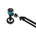 Microscopio digital 4K de 48 MP con HDMI tipo C, aumento de 150X, luz LED con control remoto y soporte plegable para inspecciones detalladas 3