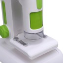 Microscópio digital para crianças 12,5 x 17 x 26 cm com aumento de 1600x e ecrã LCD de 4 polegadas, portátil e de mesa, com luz LED 8