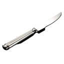 Middagskniv i rostfritt stål med tandad blad elegant designad steakkniv modern köksbestick 2