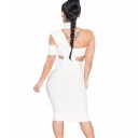 Midi-pituinen bandeau-mekko A1442 4