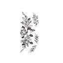 Midlertidig blomstertatovering 11