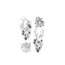 Midlertidig blomstertatovering 30