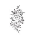 Midlertidig blomstertatovering 6
