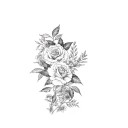 Midlertidig blomstertatovering 7