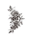 Midlertidig blomstertatovering 8