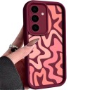 Miękka silikonowa etui na Samsung Galaxy A57 z motywem przeplatanych fal Wystający obwód Wyższa ochrona obiektywów Do codziennego użytku 1