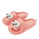 Miękkie kapcie w kształcie psa z dużymi oczami Lekkie buty domowe Podeszwa 3 cm Antypoślizgowe zabawne kapcie dla psa Uroczy design 2