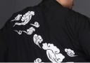 Miesten japanilaiskuvioinen takki - Musta 5