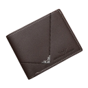 Miesten lompakko 11,5 x 9,5 cm PU-nahkaa Neutraalit värit Käytännöllinen lompakko korttipaikoilla Kompakti tyylikäs lompakko miehille 5