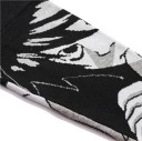 Miesten musta neule Japenilainen tyyli Anime Tyttö Neulottu neule anime-tytön printillä Tyylikäs katumuoti neule Polyesteri 4
