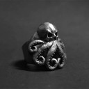 Miesten mustekala-sormus 2