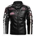 Miesten nahkainen biker-takki 1