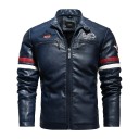 Miesten nahkainen biker-takki 5