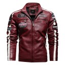 Miesten nahkainen biker-takki 1