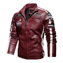 Miesten nahkainen biker-takki 3