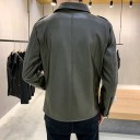 Miesten nahkatakki F1286 1