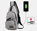 Miesten olkalaukku USB-portilla J2091 11
