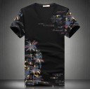 Miesten palmuaiheinen setti - T-paita ja shortsit J1562 3