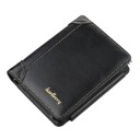 Miesten PU-lompakko 12 x 10 cm Lompakko korteille ja asiakirjoille vetoketjullisella kolikkotaskulla Elegantti asuste miehille 1