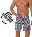 Miesten ruudulliset shortsit A2481 2