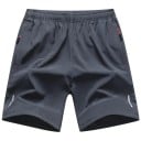 Miesten urheilushortsit joustavalla vyötärönauhalla Hengittävät treenishortsit vetoketjullisilla taskuilla Heijastavat elementit Mukavat 3
