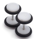 Miesten värikkäät korvakorut Dumbbell J3165 3
