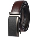 Miesten vyö aitoa nahkaa, leveys 3,5 cm, metallinen solki sinkkiseoksesta, klassinen nahkavyö housuihin, elegantti asuste, luonnonmateriaali 3