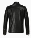Miesten ylellinen biker-takki - Musta 8