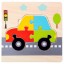 Mijloc de transport puzzle insert din lemn 2